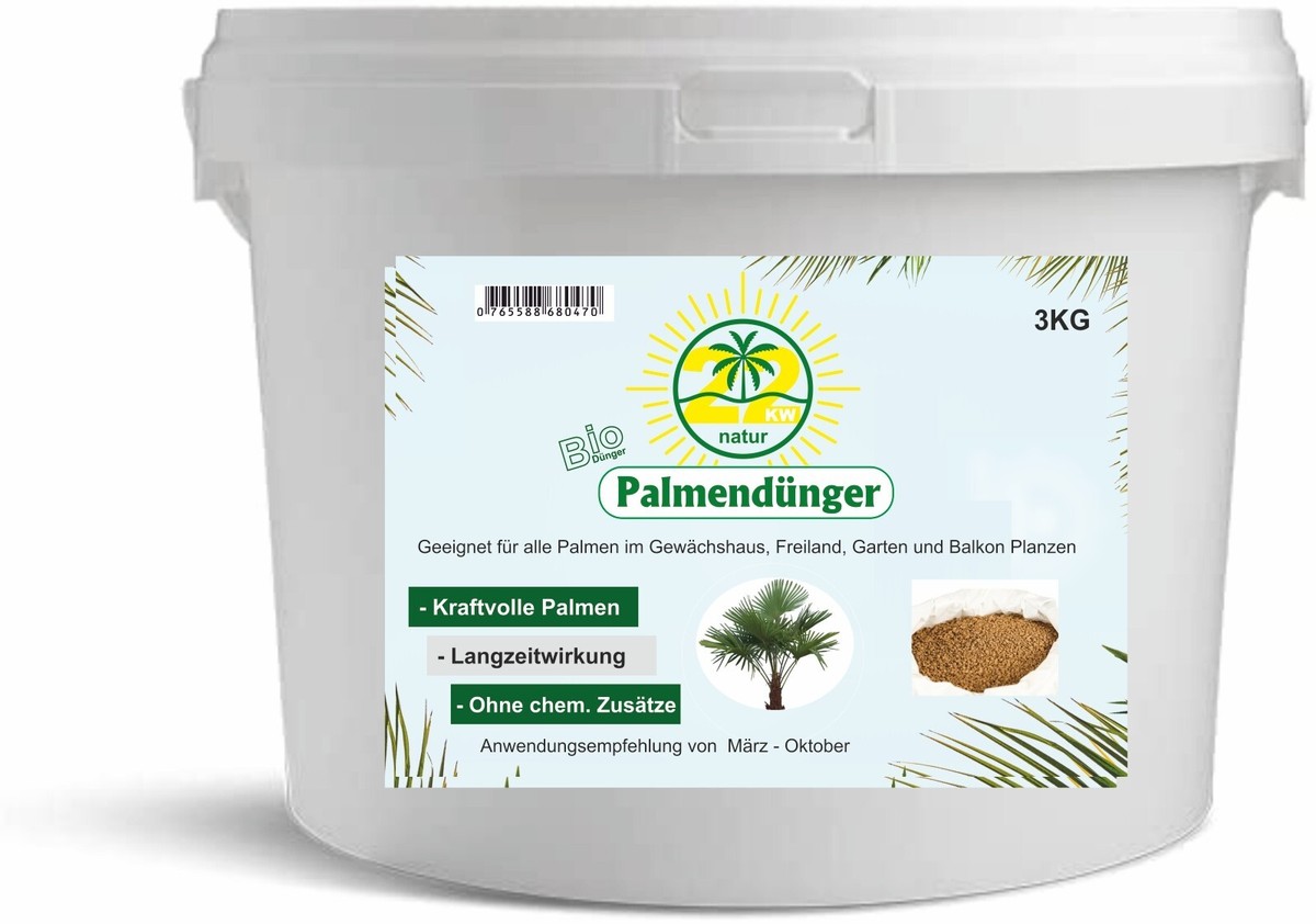 Hanfpalmendnger, DngPalmendngen,Palmen Dngen, Palmen Dnger, 3 KG  22KW-Natur | eBay.de