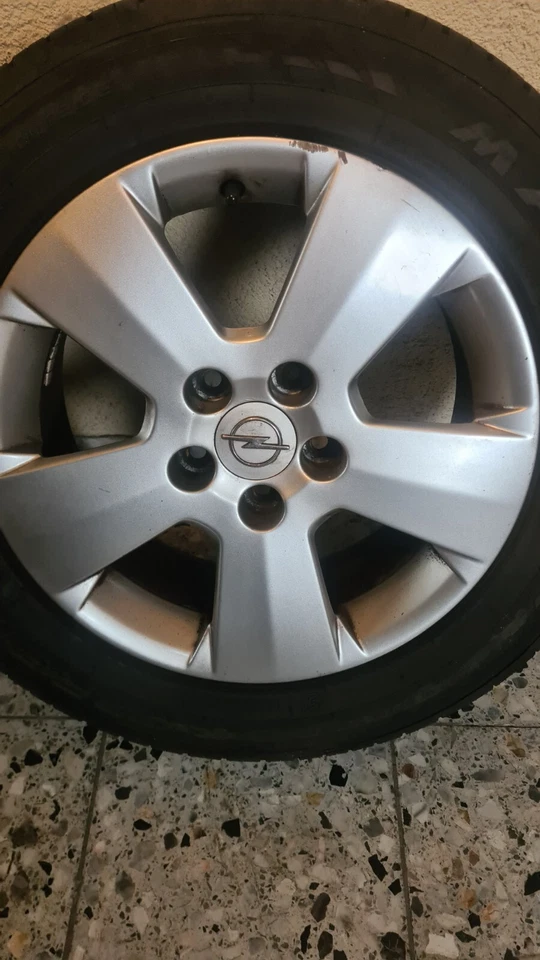 4x Sommer-Kompletträder DOT4822 auf Org. Opel Alu Felgen 6 x 16 Lk 5x 110 ET44 - Bild 3 von 4