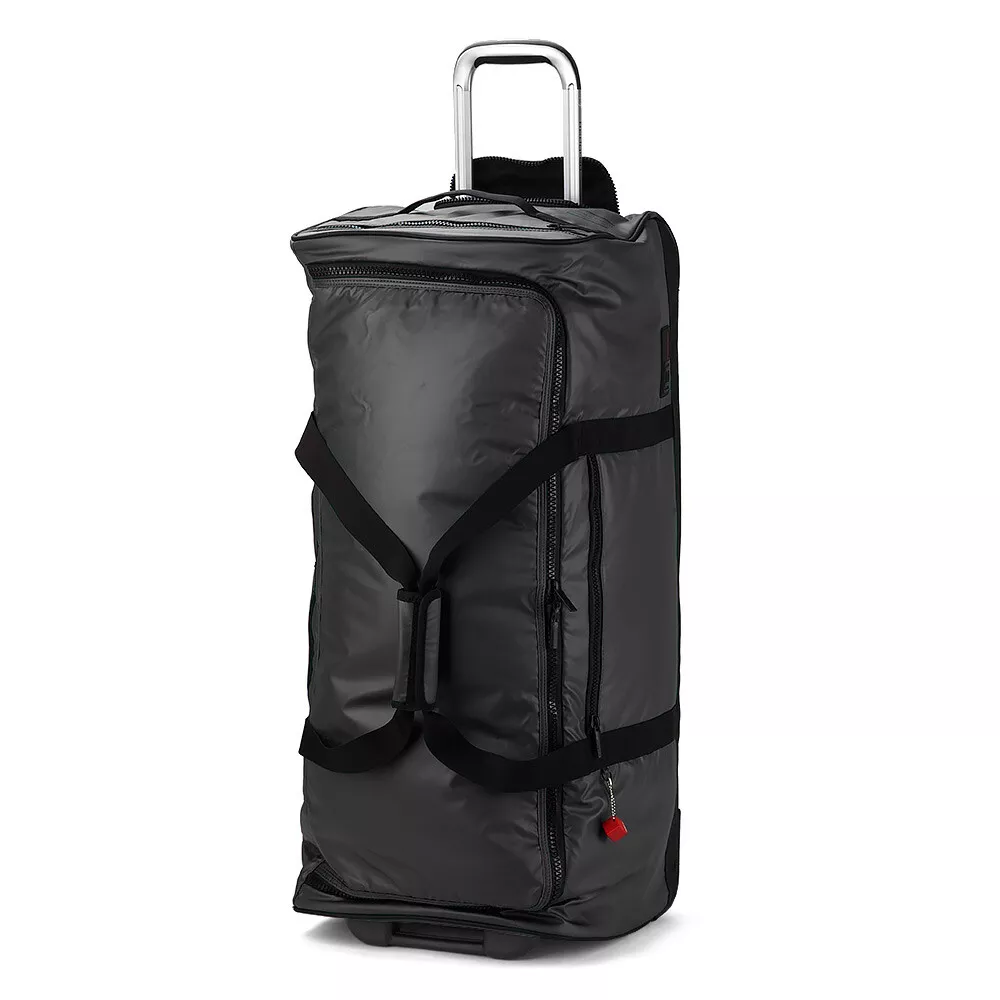 NEW Hedgren Hype Black Large Rolling Duffle Bag