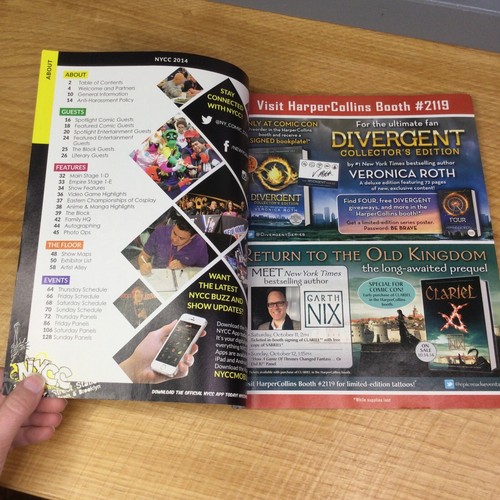 New York Comic Con 2014 Badge Pass Program Guide Booklet The Block READ - Picture 10 of 12