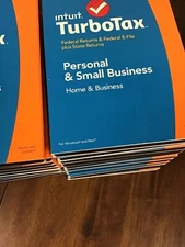 Lots TurboTax 2014 Home and Business Federal + State + Federal  new 20 Piece