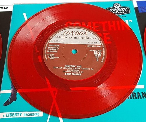 EDDIE COCHRAN - UK VINYL EP BOX SET . LTD EDITION RED VINYL. - Picture 4 of 9