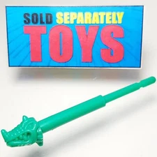 Vtg Mighty Max Dragon Island ZINGER MISSILE original Bluebird Ideal green part