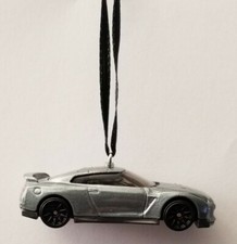 2017 Nissan GT-R R35 Christmas Ornament 1/64 Gray