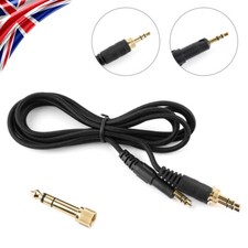 Replacement Cable For Audio-Technica ATH-M50X M40X M60X M70X Headphones Black