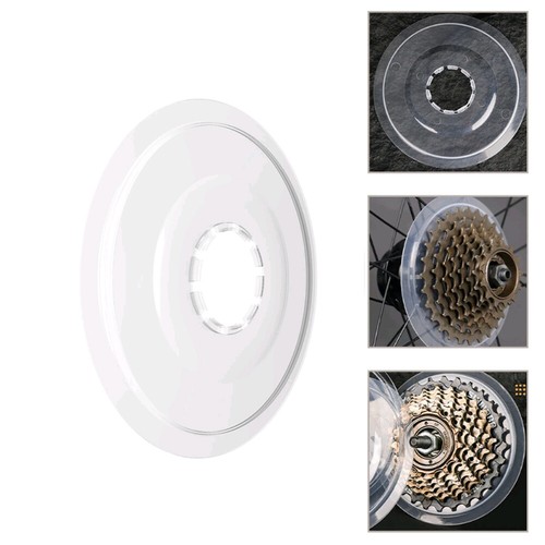 Clear Bicycle Spoke Protector Disc Guard Bikes Hub Freewheel spoke Disc 138mm - Foto 4 di 12
