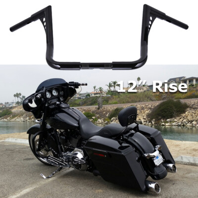 Mofun 10'' Rise Ape Hangers Handlebar For Harley Touring Models – Gloss Black Steel Fit Street Glide, Electra Glide (1986-2024)