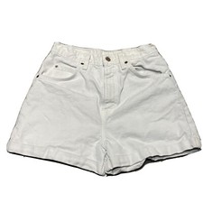 Levis 954 Denim Shorts Vintage Orange Tab High Waist White Sz 9 Waist 27 In