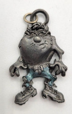 VTG 1993 Taz Tasmanian Devil Pewter Necklace Pendant Warner Bros. Starline