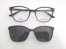 Women's Eyeglasses People 1081 With Additive Polarized Sun Cat Black