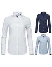 Tee Jays Damen Bluse Langarmbluse Hemd Oxford Shirt Übergrößen
