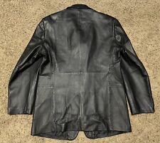 Black Leather Three-Button Suits & Blazers for Men for sale Black Leather Three-Button Suits & Blazers for Men for sale