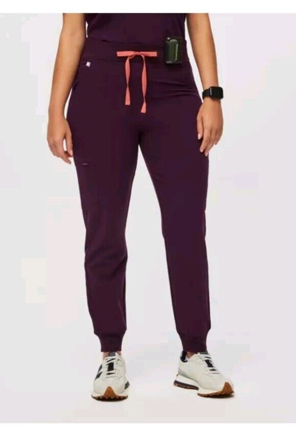 Figs FreeX High Waisted Zamora Jogger Scrubs Eggplant NWOT Figs FreeX High Waisted Zamora Jogger Scrubs Eggplant NWOT