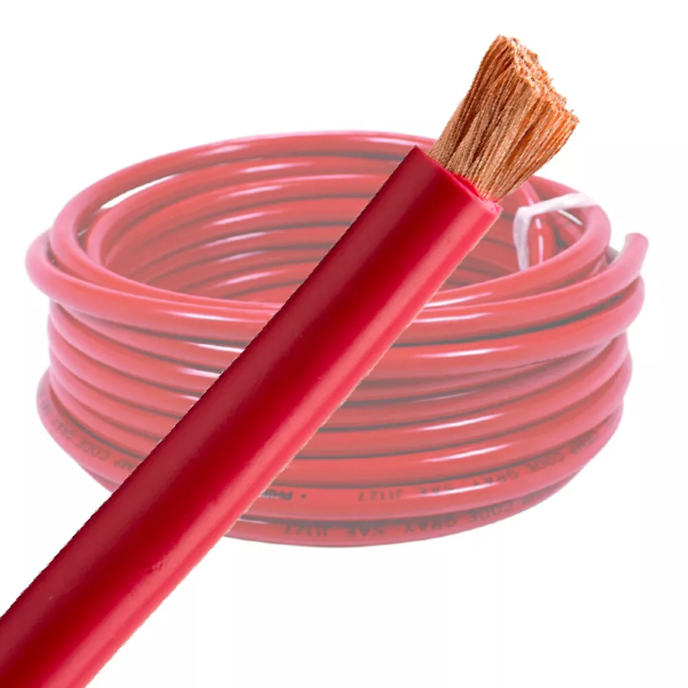 6 B S Single Core Red Battery Cable 1M Wire 12V Auto Wiring