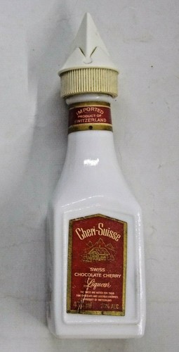 Cheri-Suisse Schokolade Kirschlikör Miniatur Flasche leer
