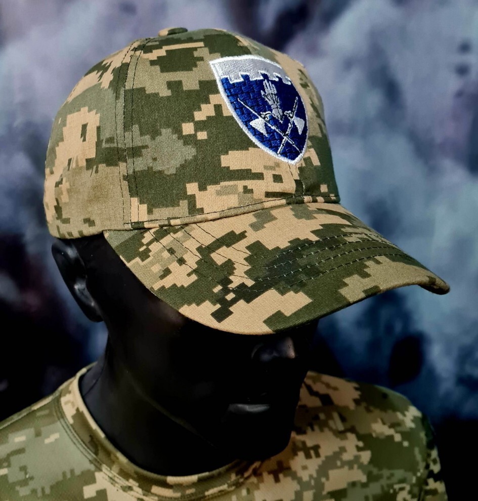 Baseball cap with embroidery 101 OBrOGSh pixel💛💙