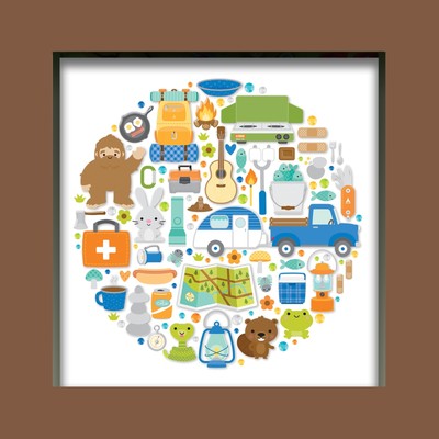 Doodlebug Design Shadow Box Insert Kit-Great Outdoors