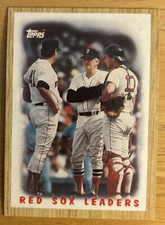 1987 Topps Red Sox Leaders Tom Seaver Rich Gedman John McNamara Card #306 NM O/C