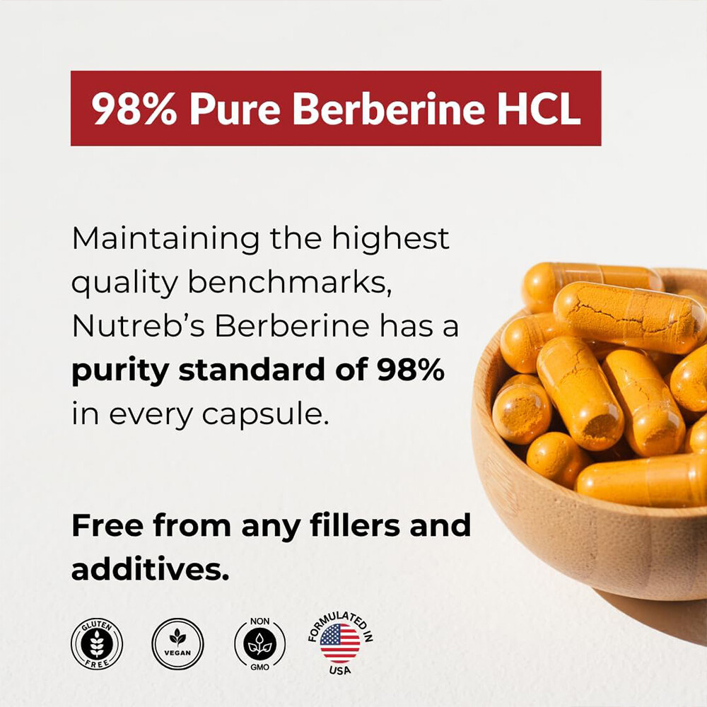 Berberin 1200 Mg Rein Hochdosiert-120 Vegane Kapseln