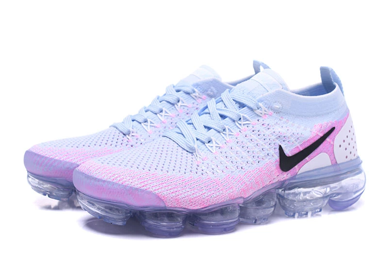 Nike air vapormax flyknit 2 white and clearance pink