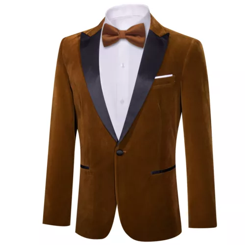 Para Hombres Floral Esmoquin Cena Chaqueta Calce Regular Chal Solapa Paisley Baile de graduación Fiesta Traje - Imagen 109 de 236
