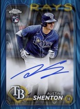 2024 Topps Chrome Update Blue Rookie RC Signature Auto AUSTIN SHENTON Digital