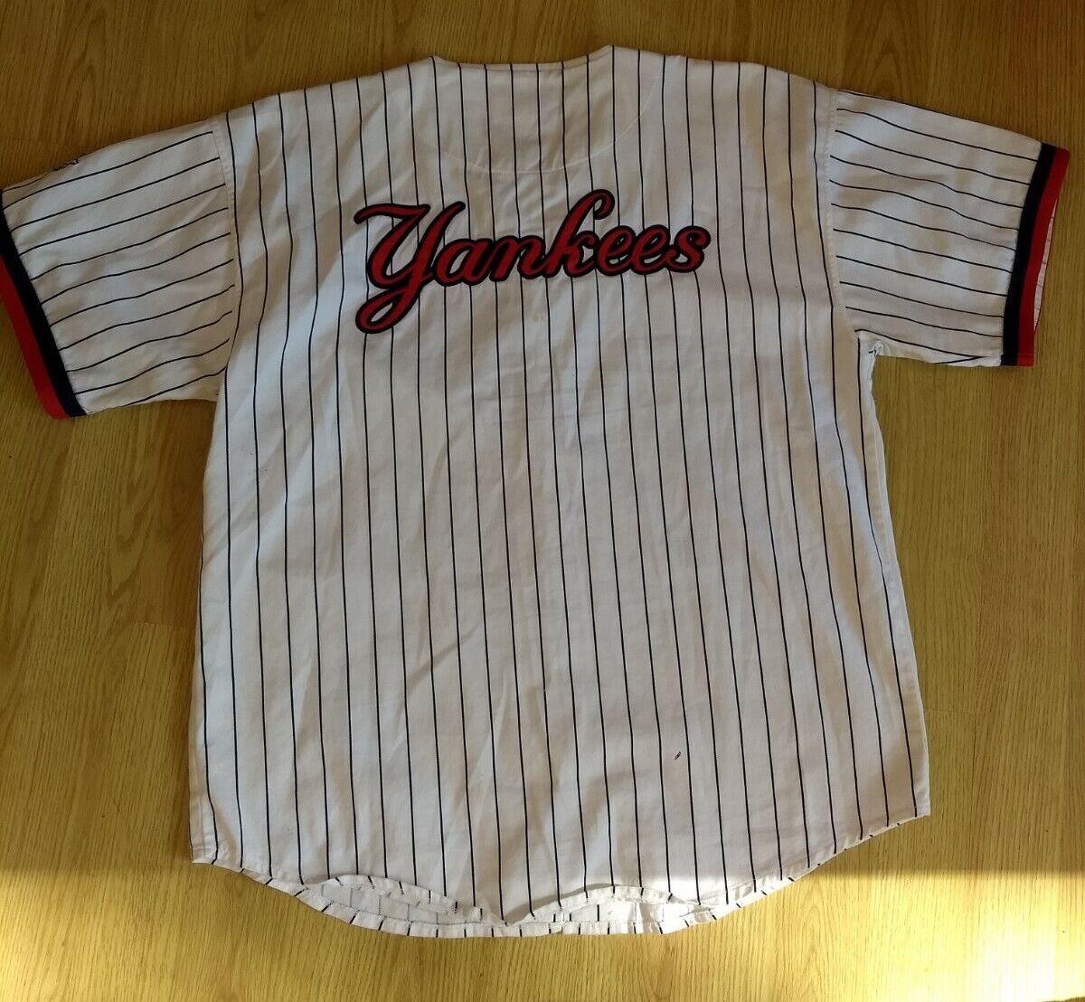 New York Yankees Champion Button-Up Baseball Jersey Old Logo New York Yankees Champion Button-Up Baseball Jersey Old Logo