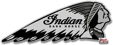 (INDIAN-6R) 12" DARK HORSE INDIAN MOTORCYCLE DECAL STICKER HD