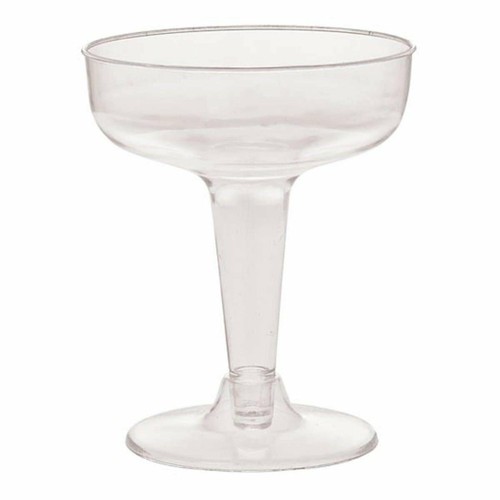 Hanna K. Champagne Clear Heavyweight Plastic 4 Oz Toasting Glasses - Picture 5 of 5