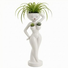 Sukkulenten-Pflanzfigur aus Harz Skulptural Harz-Blumentopf Kompakt f&uuml;r Balkon