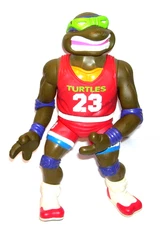 1992 TMNT Giant Slam Dunkin’ Don Donatello #23 Basketball 13” Figure Mirage