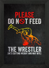 Wrestling Framed Wall Art Poster Canvas Print Picture