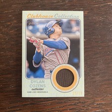 2017 Topps Heritage Clubhouse Collection Green #CCR-DC Dylan Cozens Ironpigs /50