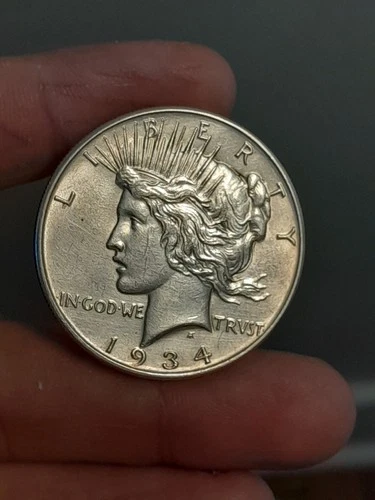 1934- P Peace Silver Dollar Uncirculated