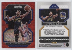 2021-22 Panini Prizm Ruby Wave Prizm Stephen Curry #154