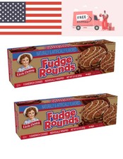 2 pack Little Debbie Snacks Fudge Rounds, 8ct