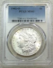 1902-O Morgan Silver Dollar PCGS MS61 Frosty White Just Graded New Holder #D310B