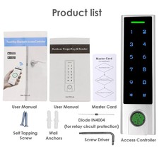 Tuya WiFi Fingerprint RFID Access Control Kit Keypad 125KHz 1000 Users