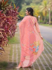 Gosriki Women'S Rayon Viscose Straight Printed Kurta With Pant & Dupatta (Zag...