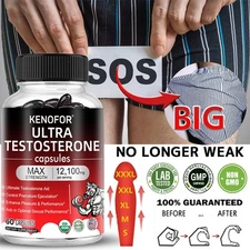 Ultra Testosteron Booster for Men, Energy & Endurance 60 Capsules