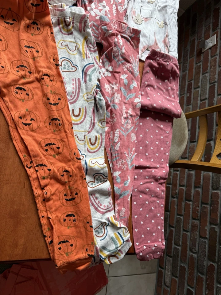 Big LOT 5 Carter Kid Boy girl Cotton PJ Halloween Sets fall winter  Size 14 /14A - Image 4 of 4