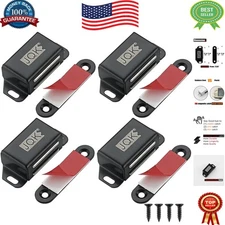 Stainless Steel Magnetic Cabinet Catches - 30 lbs Strong Hold Pack of 4