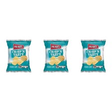 Herr's Crisp 'N Tasty Regular Potato Chips 28.4g Pack of 3 - USA American Import