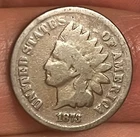 1873  Indian head cent ,  good condition , Scarce