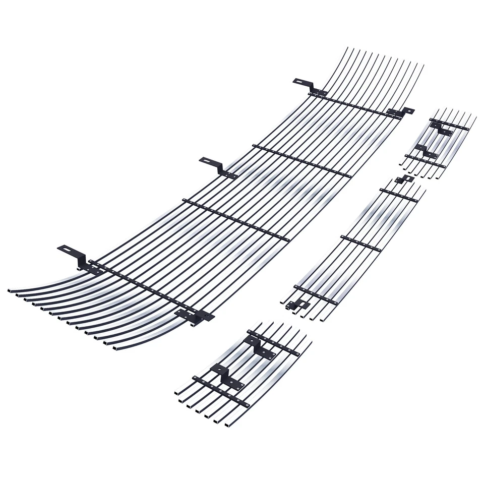 Combo de inserción de rejilla de billet cromada inoxidable para Ford F-250 F-350 F450 1999-2004 Foto 2 de 4