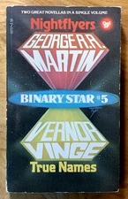 Binary Star #5: Nightflyers/True Names - vintage 1981 PBO George RR Martin/Vinge