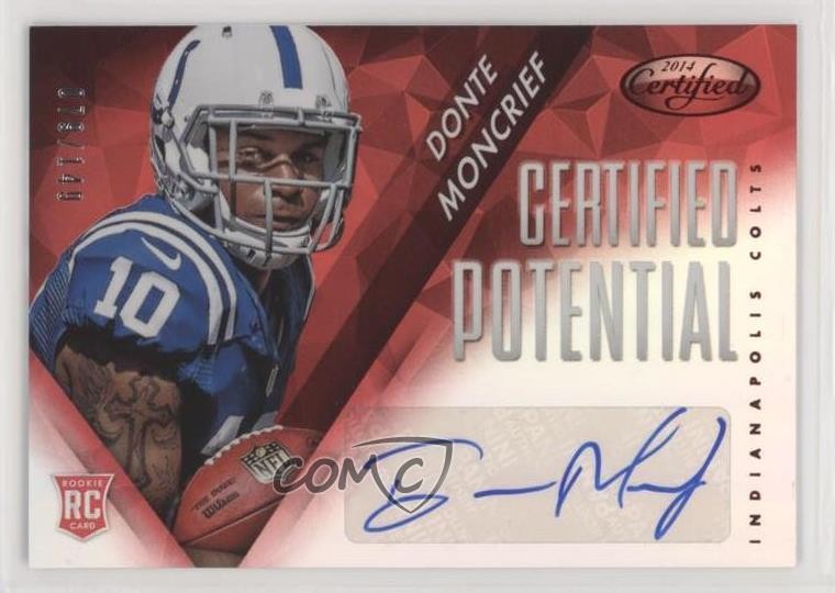 Donte Moncrief Panini Certified Certified Potential Mirror Signatures #PDM Red
