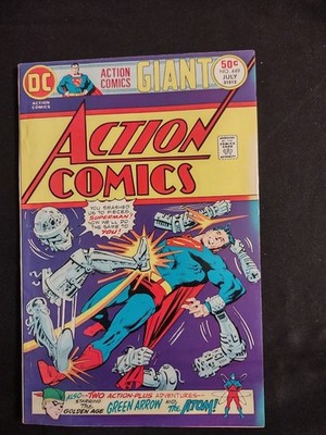 Action Comics #449 (DC Comic 1975)  Superman, Green Arrow & Atom - 68-PAGE GIANT