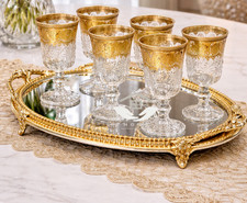 200ml Luxury Wine Glasses Set of 6 Drinking Set Crystal Glass Tumblers Gift