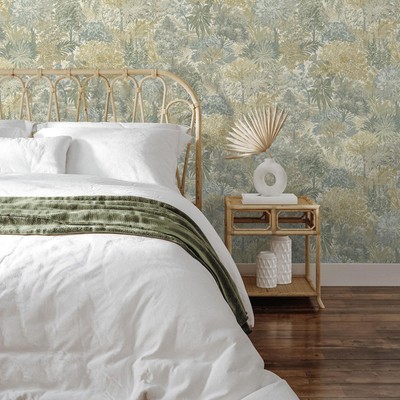 Grandeco A78603 Sage Green Blossom Tree Wallpaper Nature-Inspired Decor